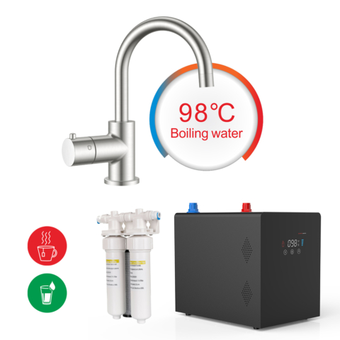 temperature setting under sink water dispenser