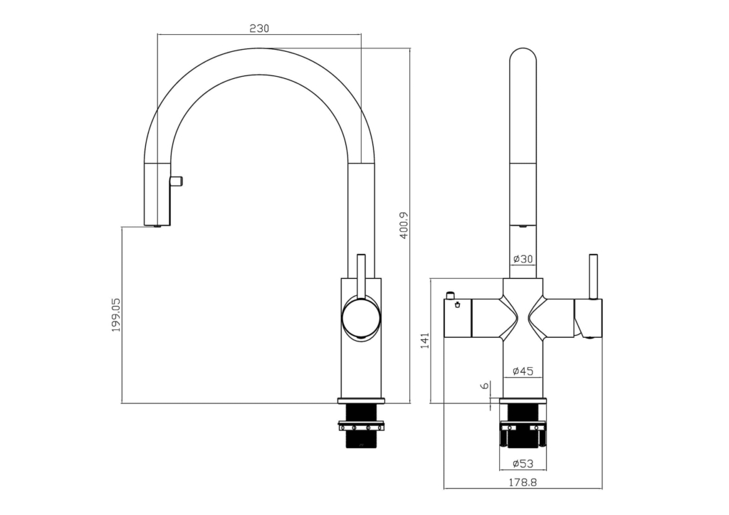 separater Wasserkanal