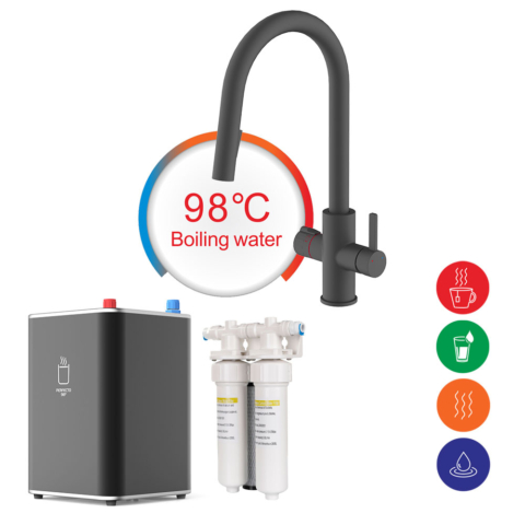 normal hot cold and boiling pure water tap dispenser