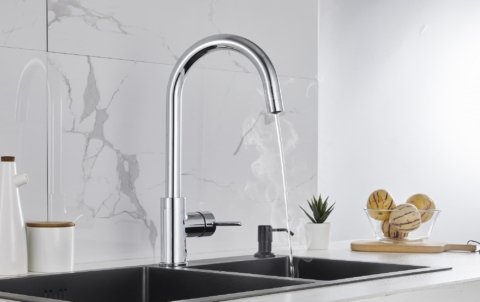 brass functional instant boiling water tap