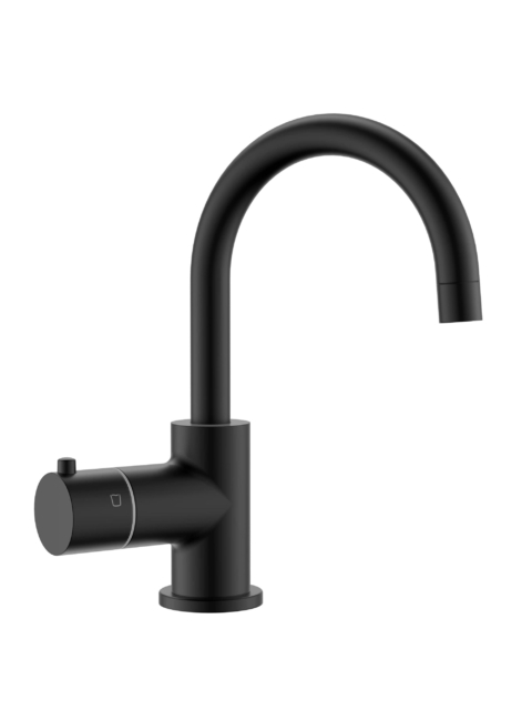 black boiling and chilling water tap